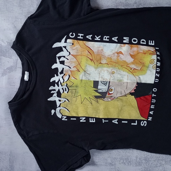 NARUTO UZUMAKI NINE TAILS CHAKRA MODE T-Shirt - Picture 1 of 4